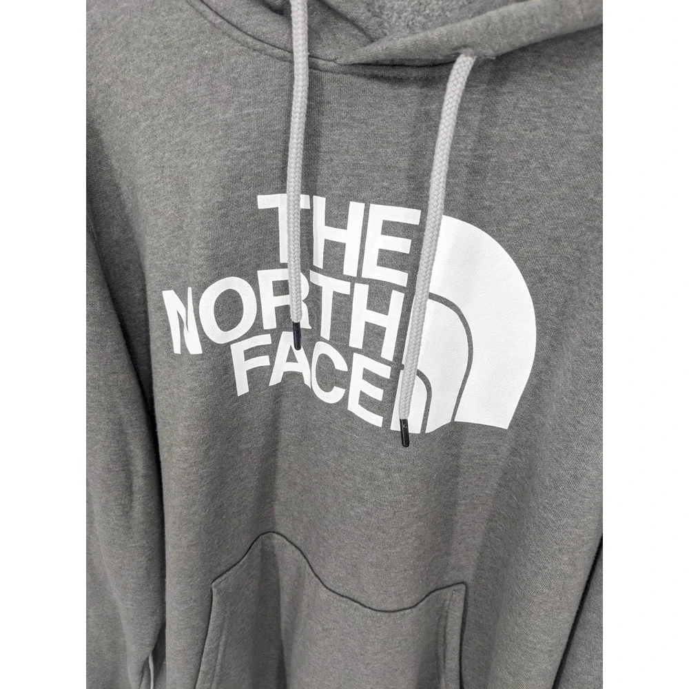 The North Face Hoodie XL‎ Mens Gray Pullover Logo Graphic Sweatshirt Outdoor